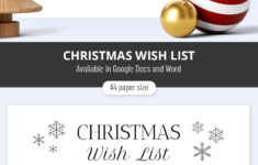 Free Christmas List Template In Google Docs And Microsoft Word intended for Christmas This or That Template
