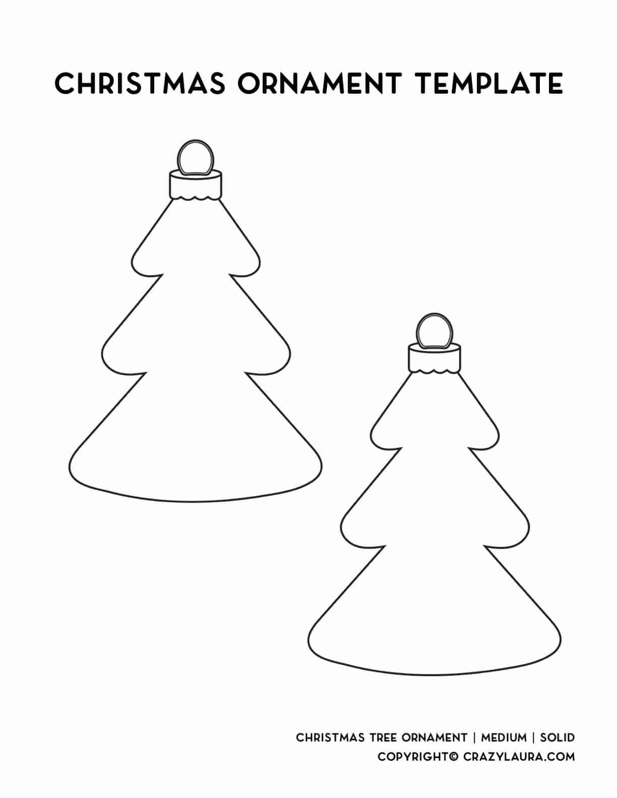Free Christmas Ornament Template Printables For 2020 - Crazy Laura with Christmas Template Tree Decorations