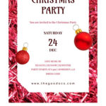 Free Christmas Party Invitation Template | Thegoodocs Regarding Christmas Party Invitation Email To Employees Template