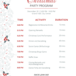 Free Christmas Party Program Sample Template To Edit Online Inside Christmas Party Program Flow Template