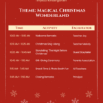 Free Christmas Party Program Template To Edit Online Pertaining To Christmas Party Agenda Template Free