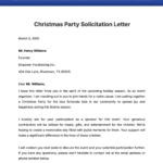 Free Christmas Party Solicitation Letter Template To Edit Online Throughout Christmas Solicitation Letter Template