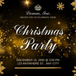 Free Christmas Party Virtual Invitation Templates | Canva With Regard To Christmas Party Invitation Card Template Free Download