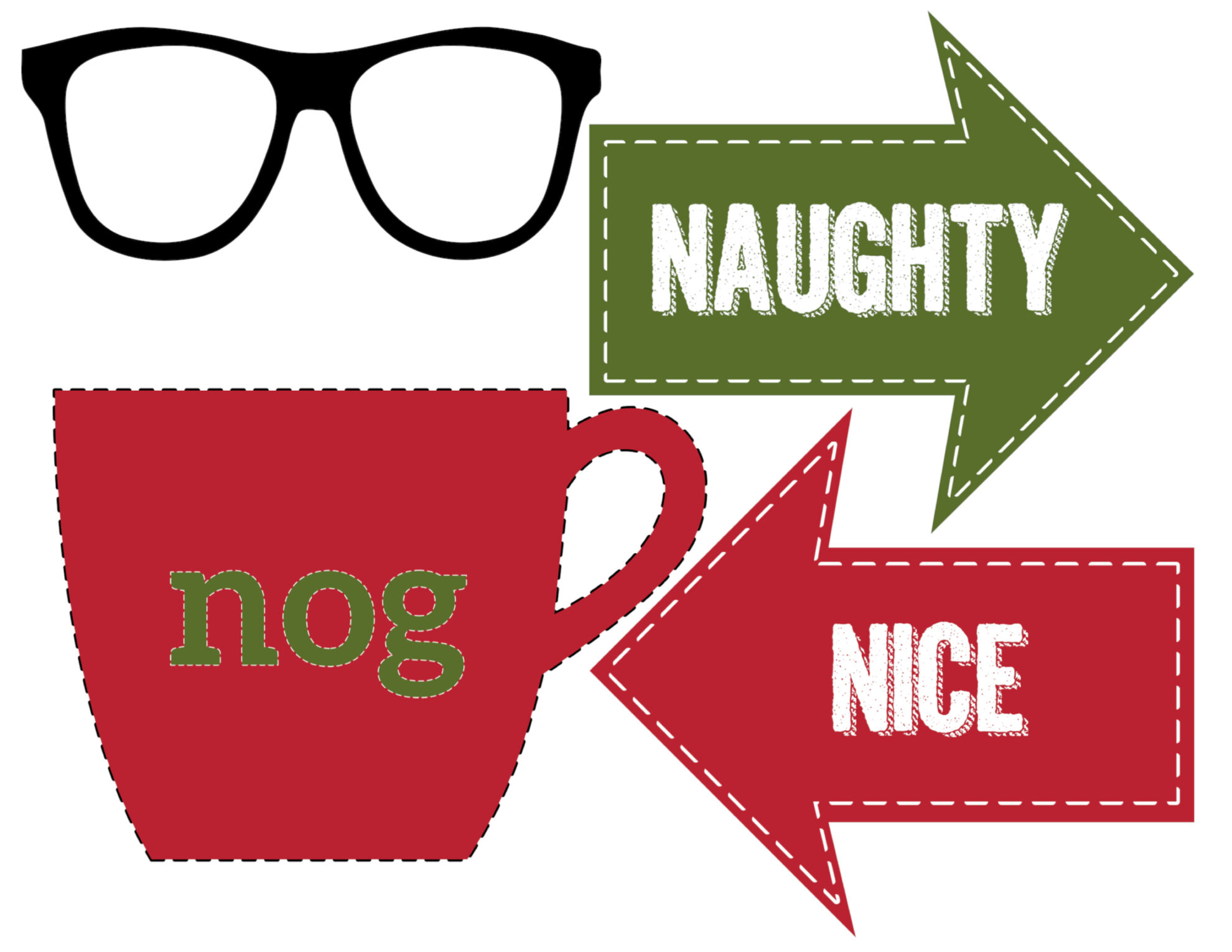 Free Christmas Photo Booth Props Printable - Paper Trail Design with Christmas Photo Booth Props Template Free