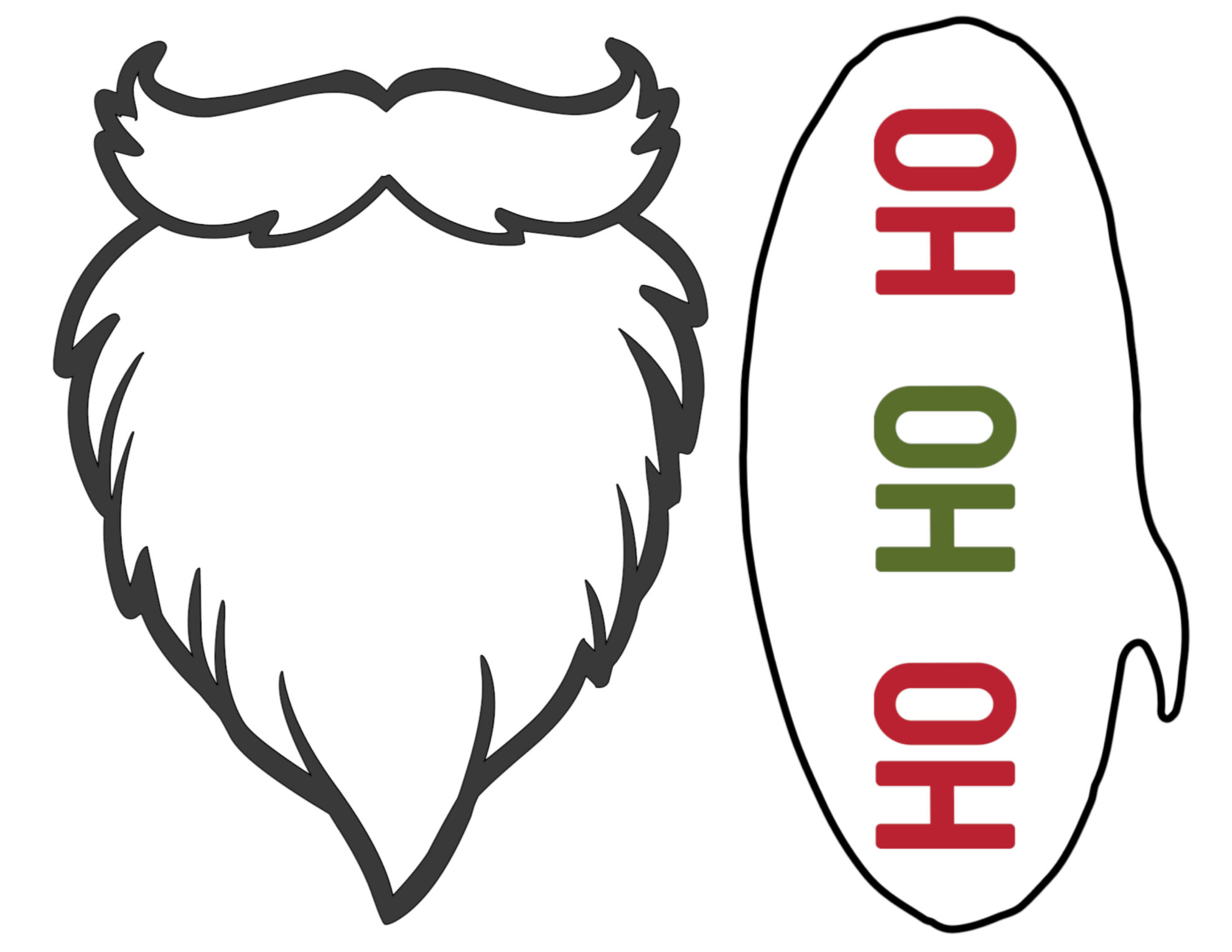 Free Christmas Photo Booth Props Printable - Paper Trail Design with regard to Christmas Photo Booth Props Template