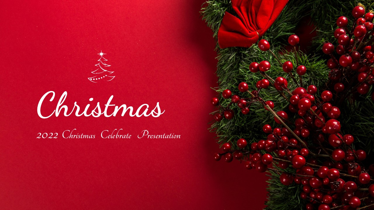 Free Christmas Powerpoint Templates pertaining to Christmas Template For Free