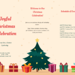 Free Christmas Program Brochure Template To Edit Online With Christmas Play Program Template Free
