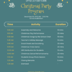 Free Christmas Program Templates, Editable And Printable With Regard To Christmas Party Program Flow Template