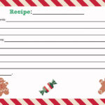 Free Christmas Recipe Card Printable   Shesaved®   Worksheets Library In Christmas Recipe Template Free Download