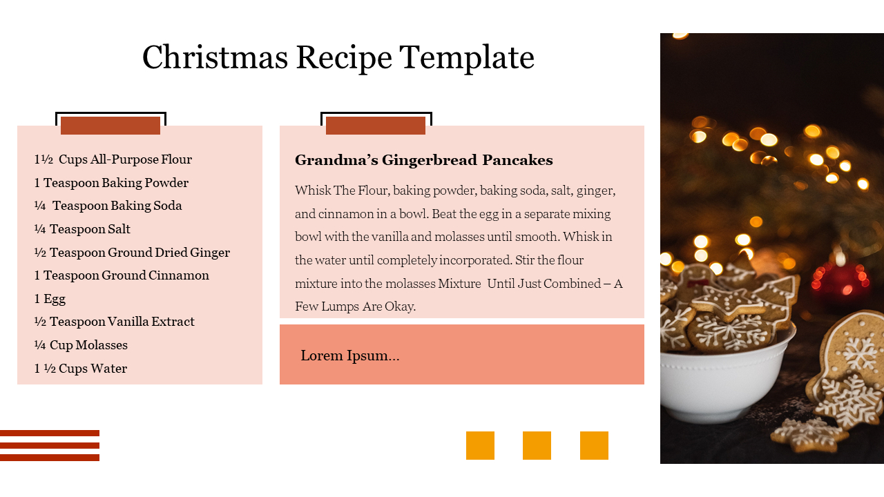 Free Christmas Recipe Template Ppt And Google Slides with regard to Christmas Recipe Template