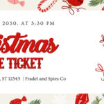 Free Christmas Ticket Templates To Edit And Print | Canva In Christmas Party Tickets Template