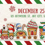 Free Christmas Ticket Templates To Edit And Print | Canva Inside Christmas Party Tickets Template Free