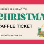 Free Christmas Ticket Templates To Edit And Print | Canva Within Christmas Raffle Ticket Template