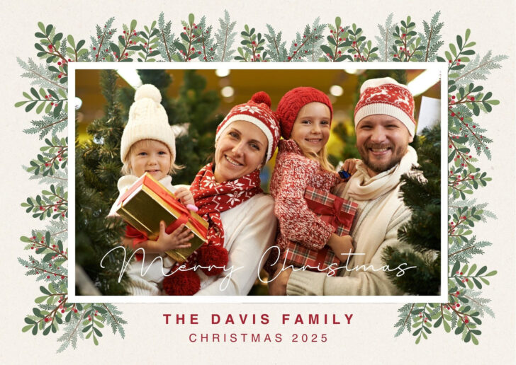 Christmas Photo Frames Template Free