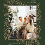 Free Custom Printable Christmas Card Templates | Canva Regarding Christmas Photo Frames Template Free