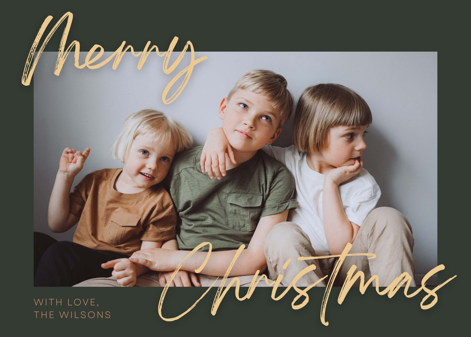 Free Custom Printable Christmas Card Templates | Canva throughout Christmas Photo Cards Template Free Downloads