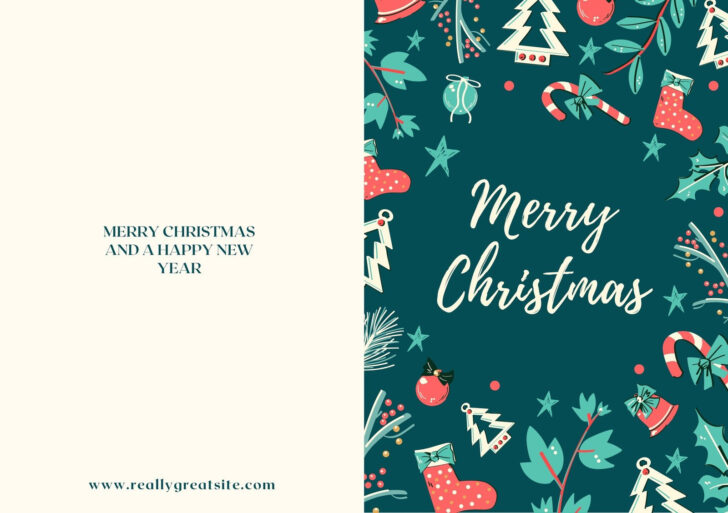 Christmas Photo Card Printable Template Free