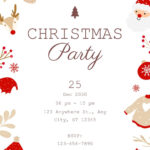 Free Custom Printable Christmas Poster Templates | Canva In Christmas Poster Template Free Printable