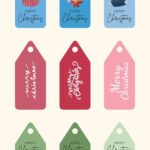 Free Custom Printable Christmas Tag Templates | Canva In Christmas Label Template Free Download
