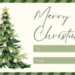 Free Custom Printable Christmas Tag Templates | Canva With Regard To Christmas Name Tags For Table Template