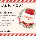 Free Custom Printable Christmas Thank You Card Templates | Canva In Christmas Thank You Template Free