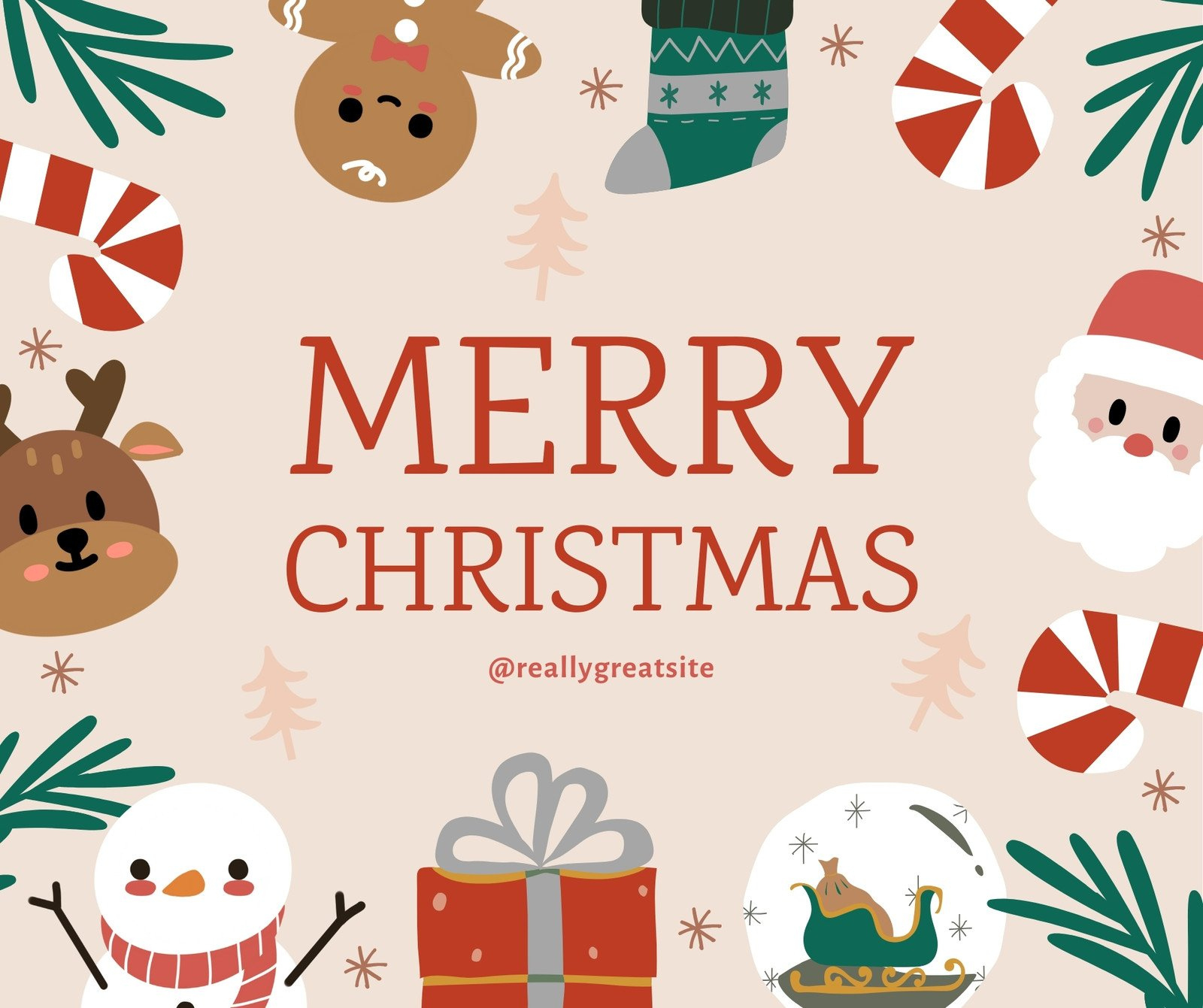 Free Customizable Christmas Facebook Post Templates | Canva inside Christmas Template For Pictures
