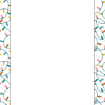 Free Customizable Christmas Page Border Templates | Canva Throughout Christmas Lights Border Template
