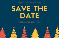 Free Editable Event Postcard Templates You Can Print | Canva in Christmas Party Save The Date Template Free