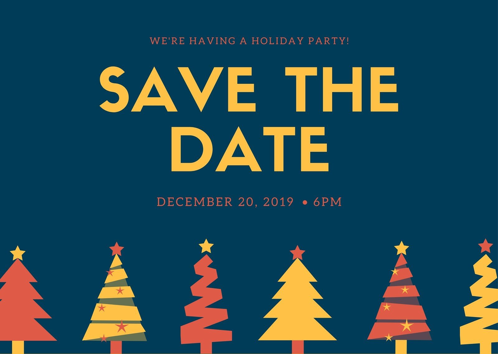 Free Editable Event Postcard Templates You Can Print | Canva with Christmas Save The Date Free Template