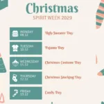 Free Editable Spirit Week Poster Templates Inside Christmas Spirit Week Calendar Template