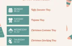 Free Editable Spirit Week Poster Templates inside Christmas Spirit Week Calendar Template