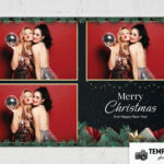 Free Festive Christmas Photo Booth Template   Templatesbooth Pertaining To Christmas Photo Booth Template Free