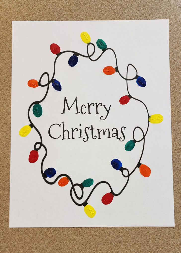 Christmas Lights Fingerprint Template
