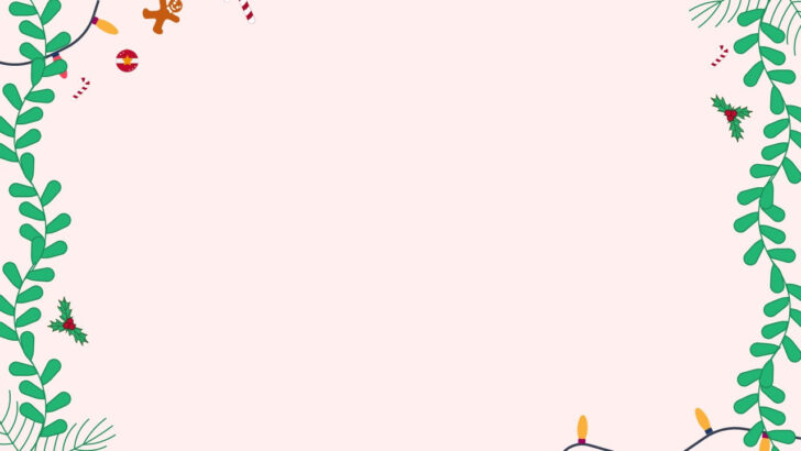 Christmas Slide Template Pink Christmas Slide Template Pink