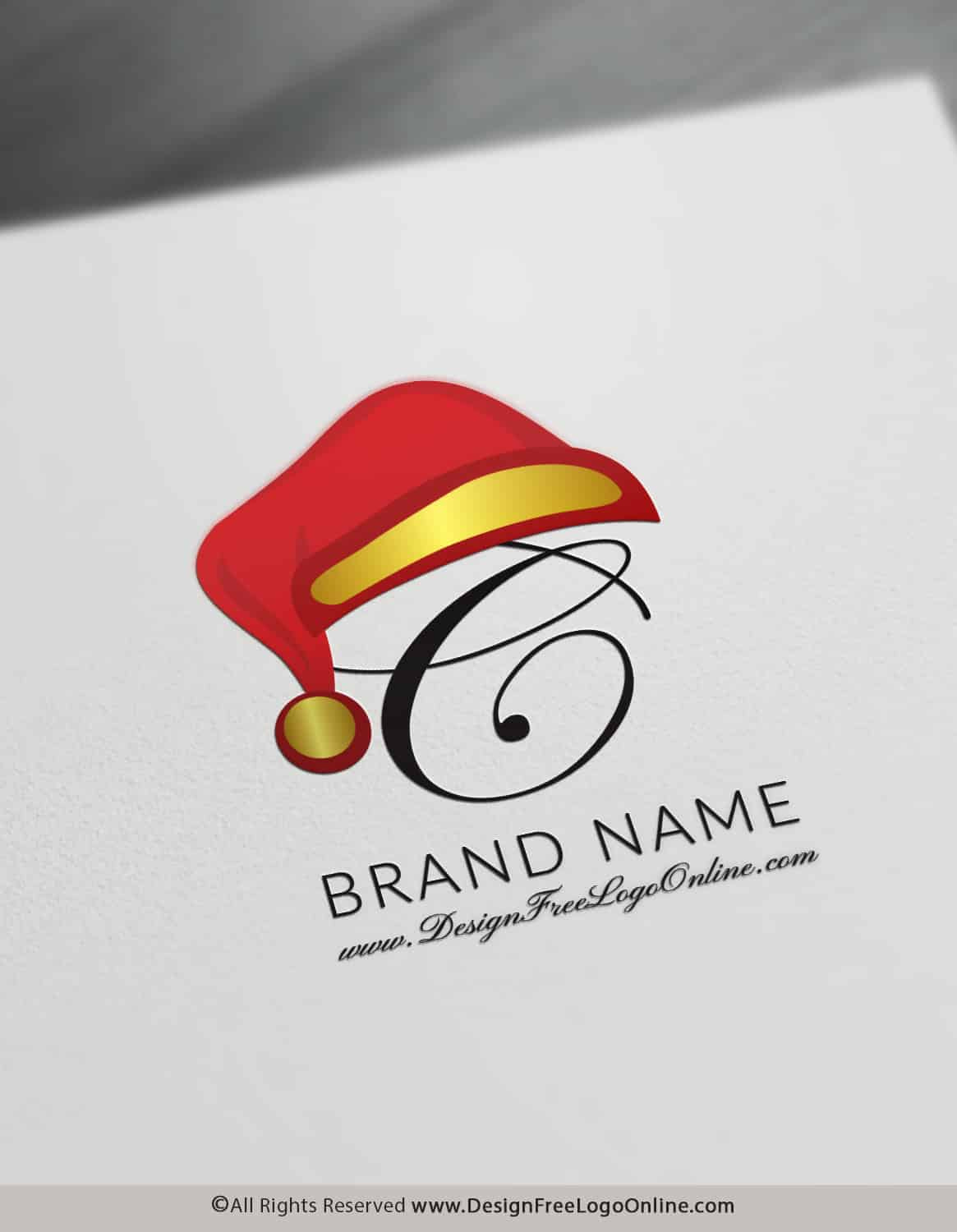 Free Logo Maker - Christmas Logo Template with Christmas Logo Design Template