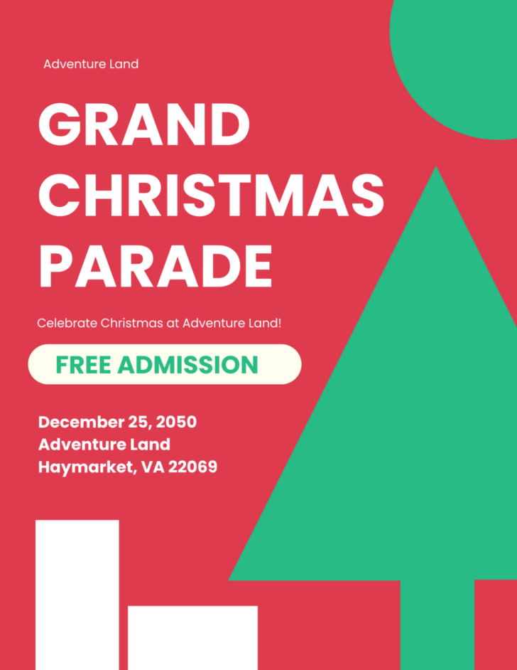 Christmas Parade Flyer Template Christmas Parade Flyer Template