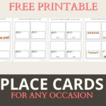 Free Place Card Printable Templates   For Any Occasion ⋆ Love Our With Christmas Table Place Cards Template Free