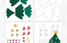 Free Printable Build A Christmas Tree Cutout – Favorite Printables for Christmas Template Cut Out