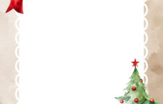Free Printable Christmas Borders – 40 Border Templates – Mom In for Christmas Letter Border Template