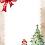 Free Printable Christmas Borders   40 Border Templates   Mom In With Regard To Christmas Tree Border Template