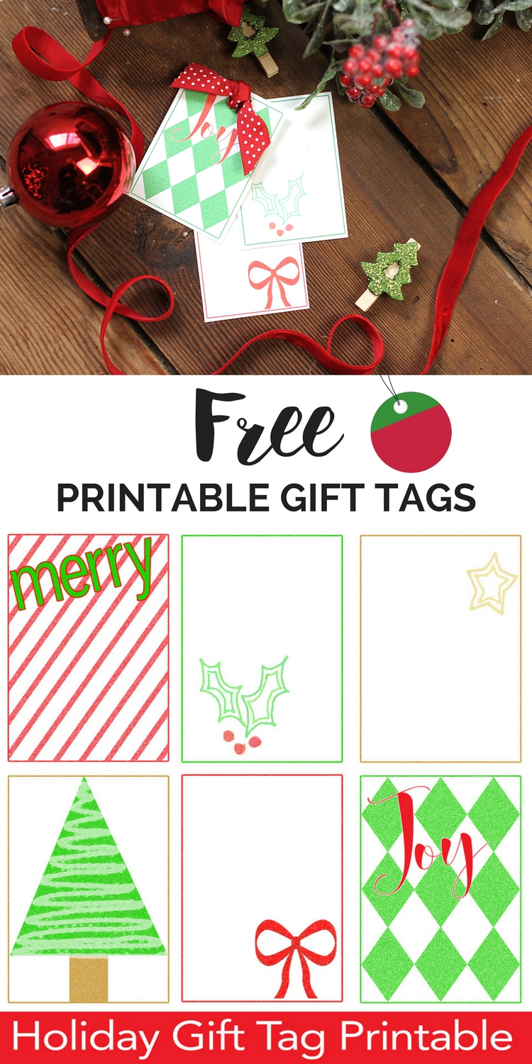 Free Printable Christmas Gift Tags - Suburban Simplicity for Christmas Present Tag Template
