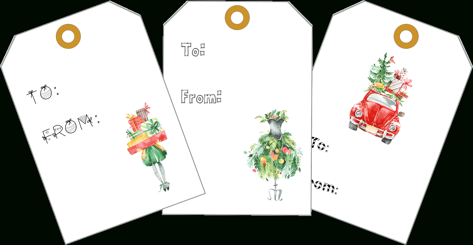 Free Printable Christmas Gift Tags To Make Your Spirits Bright in Christmas Tag Template Free Download
