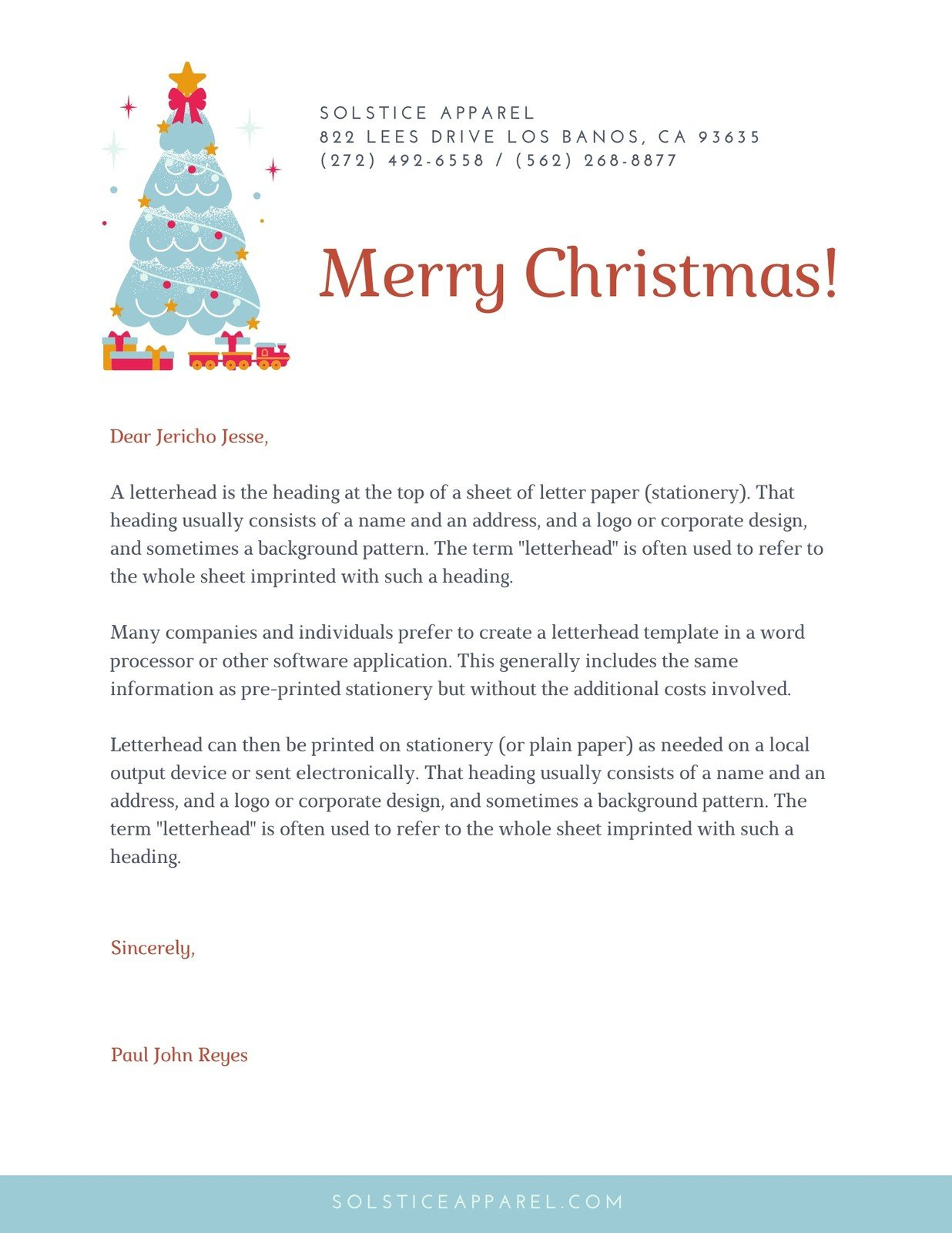 Free, Printable Christmas Letterhead Templates | Canva intended for Christmas Letterhead Template