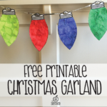 Free Printable Christmas Light Garland Craft For Kids {Free Within Christmas Light String Template