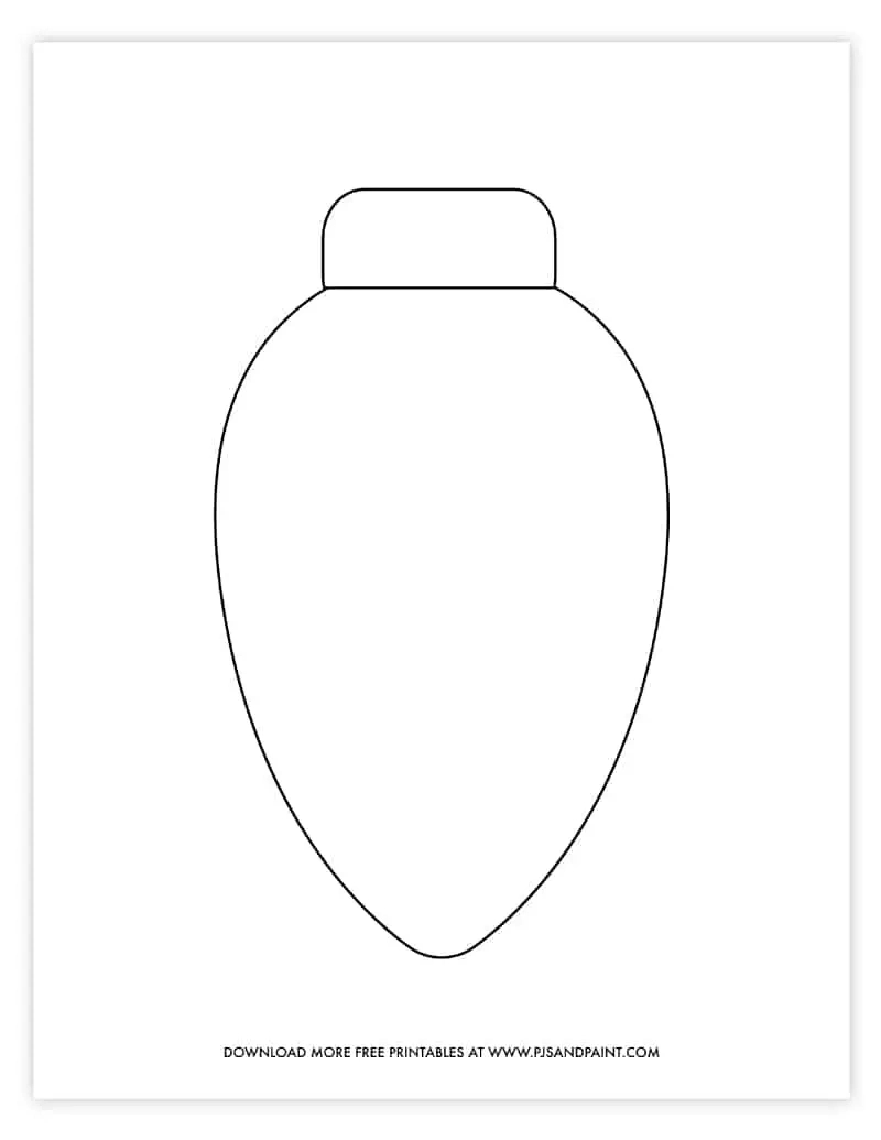 Free Printable Christmas Light Template | Diy Christmas Decoration for Christmas Light Paper Template