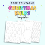 Free Printable Christmas Light Templates   The Artisan Life Intended For Christmas Light Paper Template
