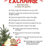 Free Printable Christmas Mug Exchange Game   Six Clever Sisters Regarding Christmas Mug Exchange Template