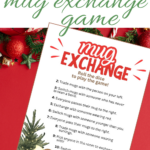 Free Printable Christmas Mug Exchange Game   Six Clever Sisters With Regard To Christmas Mug Exchange Template