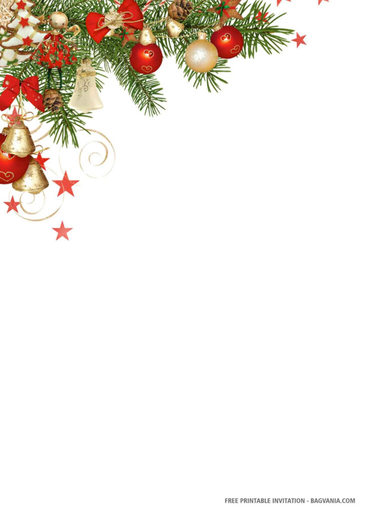 Christmas Invitation Background Template