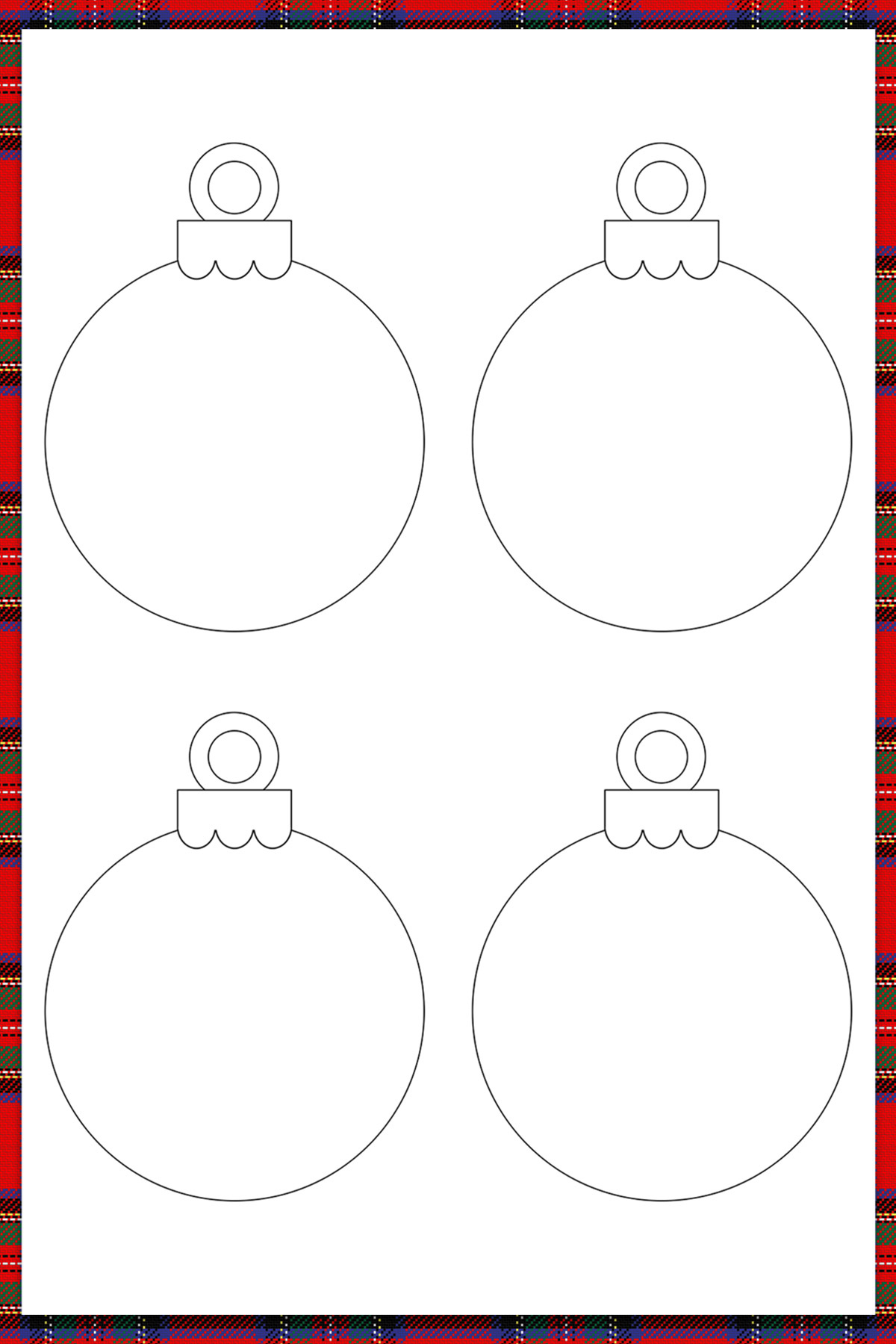 Free Printable Christmas Ornaments For Coloring pertaining to Christmas Shapes Template Free Download